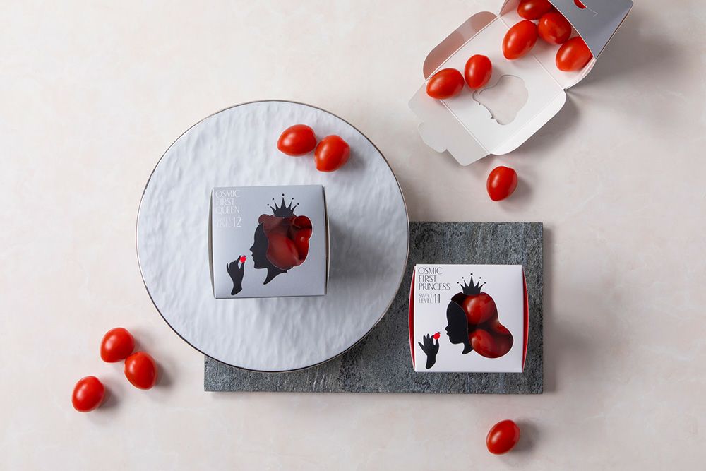 オスミックファースト OSMIC FIRST オスミックトマト 高糖度ミニトマト 糖度12 糖度11 フルーツミニトマト 食べ比べ2箱セット（QUEEN・PRINCESS）